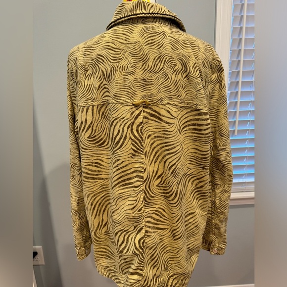 Pilcro Oversized Shacket Button Up Zebra Animal Print Size L - Picture 7 of 14